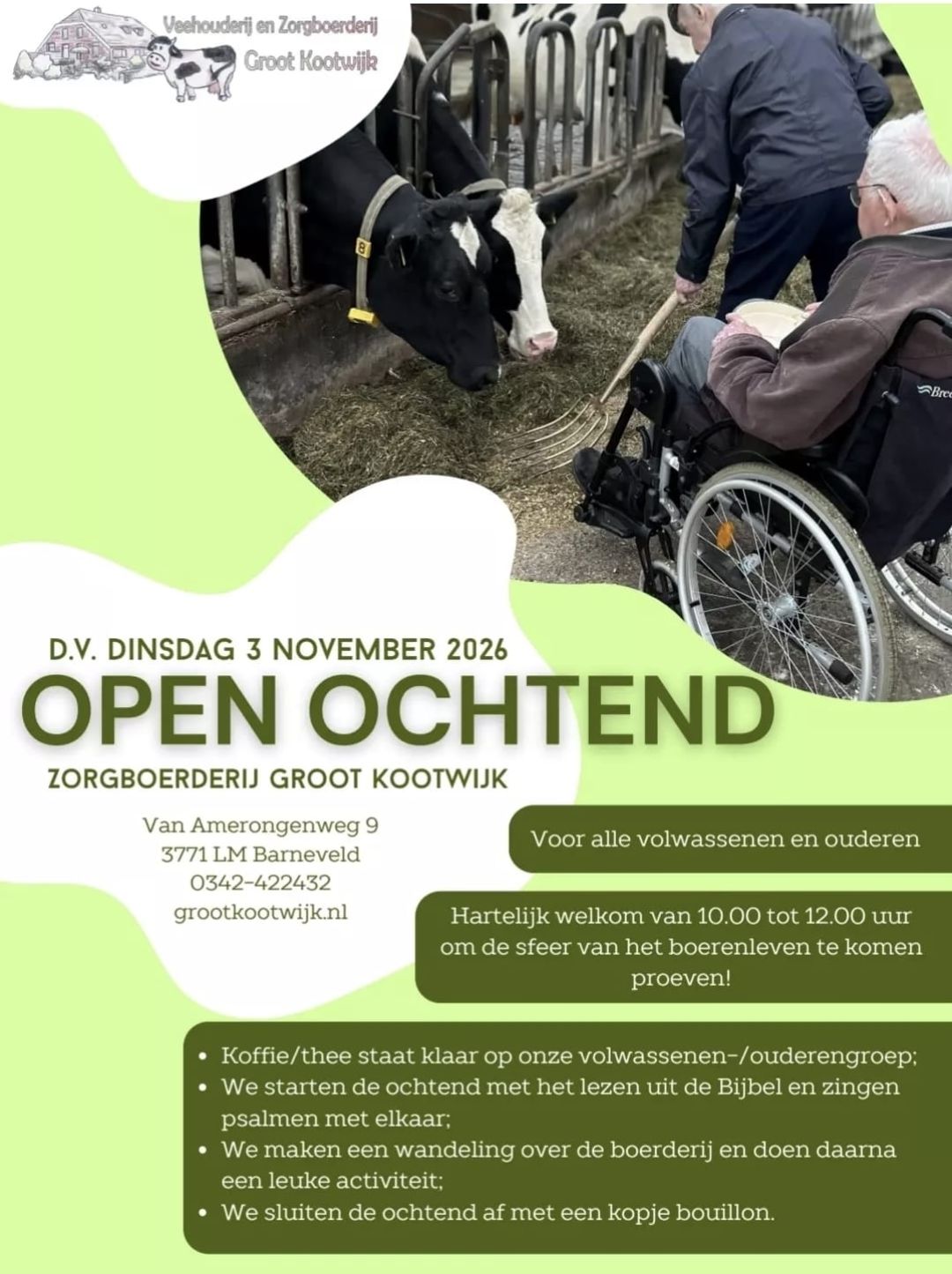 Afbeelding bij Open Ochtend Zorgboerderij Groot Kootwijk